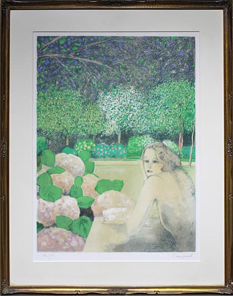 カシニョール 【大きなあじさい】 リトグラフ