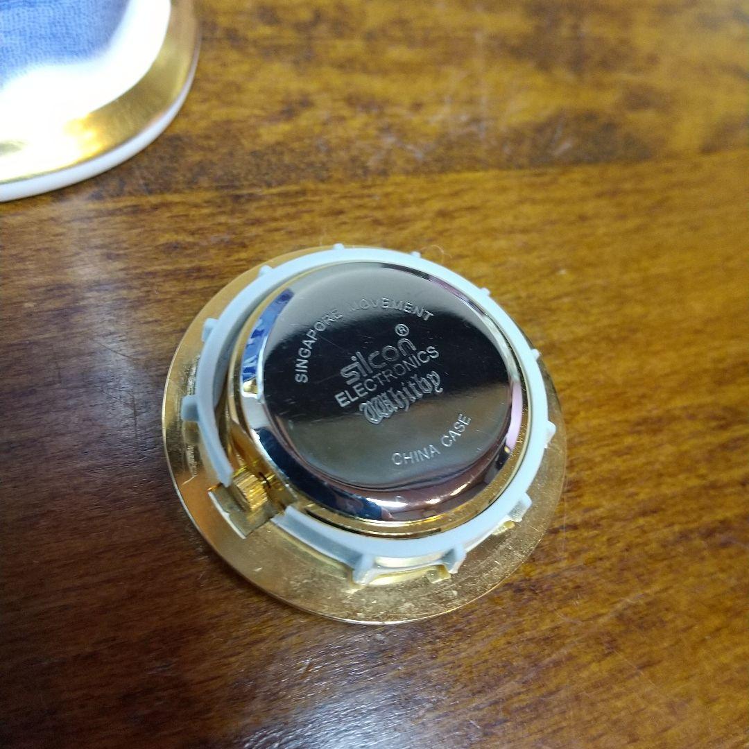 【時計は動きません】スポード ブルーイタリアン 置き時計