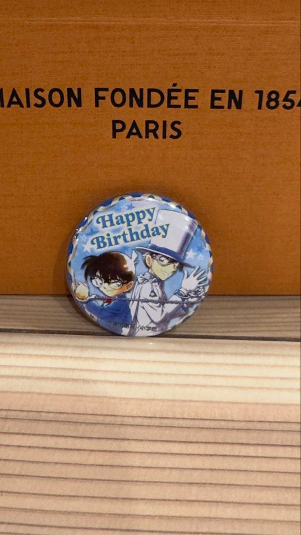 非売品【名探偵コナン】鳥取 限定 青山剛昌ふるさと館 バースデー 缶バッジ