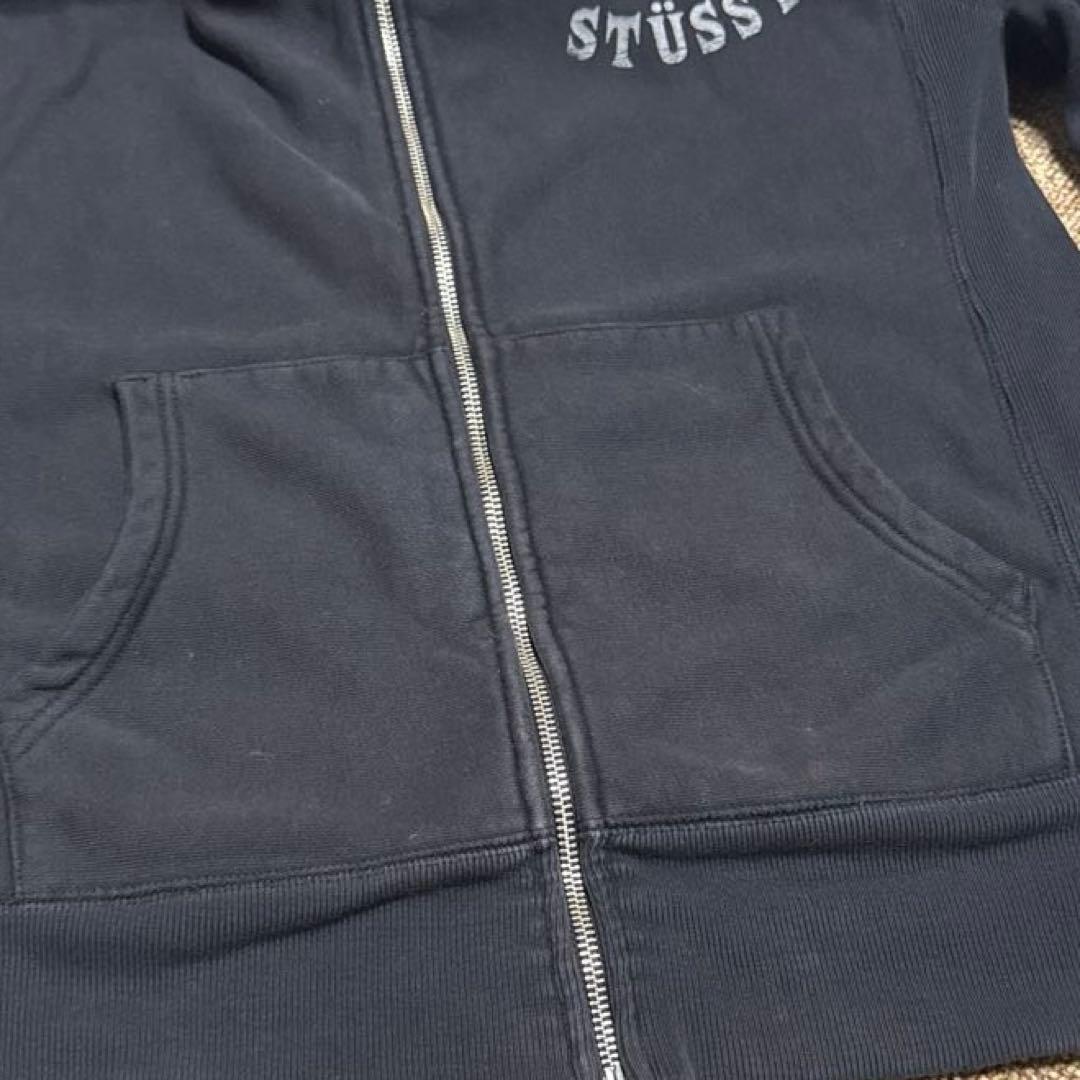 トップス 00s archive stussy far zip hoodie y2k