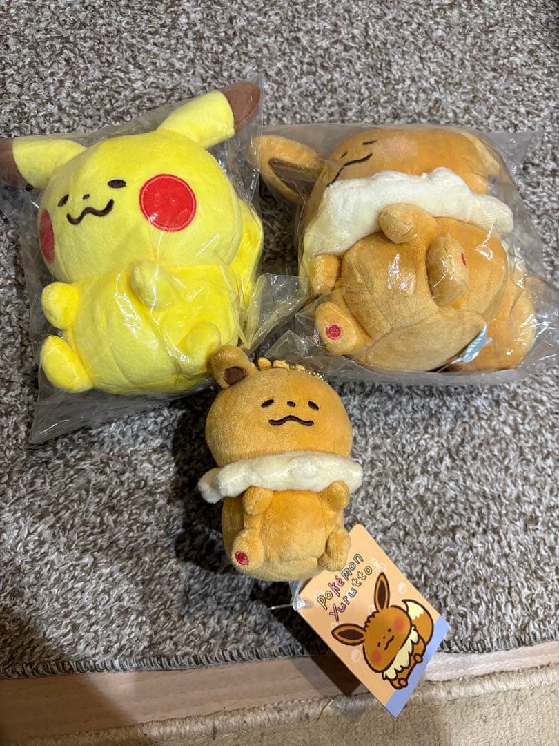 ポケモン ぬいぐるみ カナヘイ ゆるっと ピカチュウ イーブイ マスコット