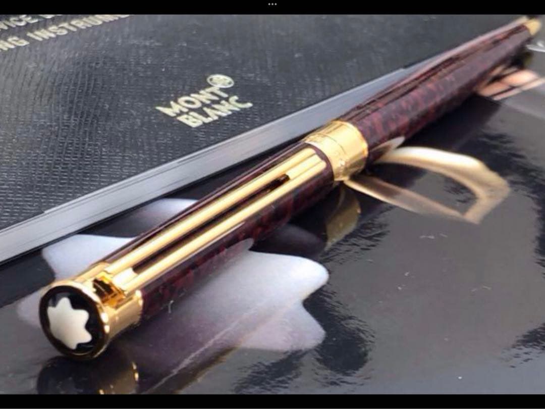 ⭐️金運⭐️幸運を呼ぶパワーストーン⭐️モンブラン⭐️ノブレス・ドウエ・レッド瑪瑙装飾⭐️