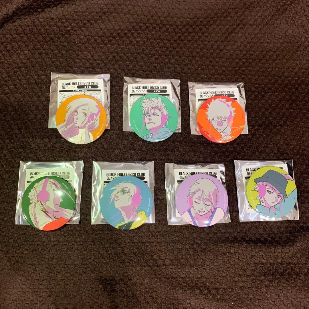 BLEACH BHDC DISCO おにぎりファンクラブ 缶バッジ 全7種セット