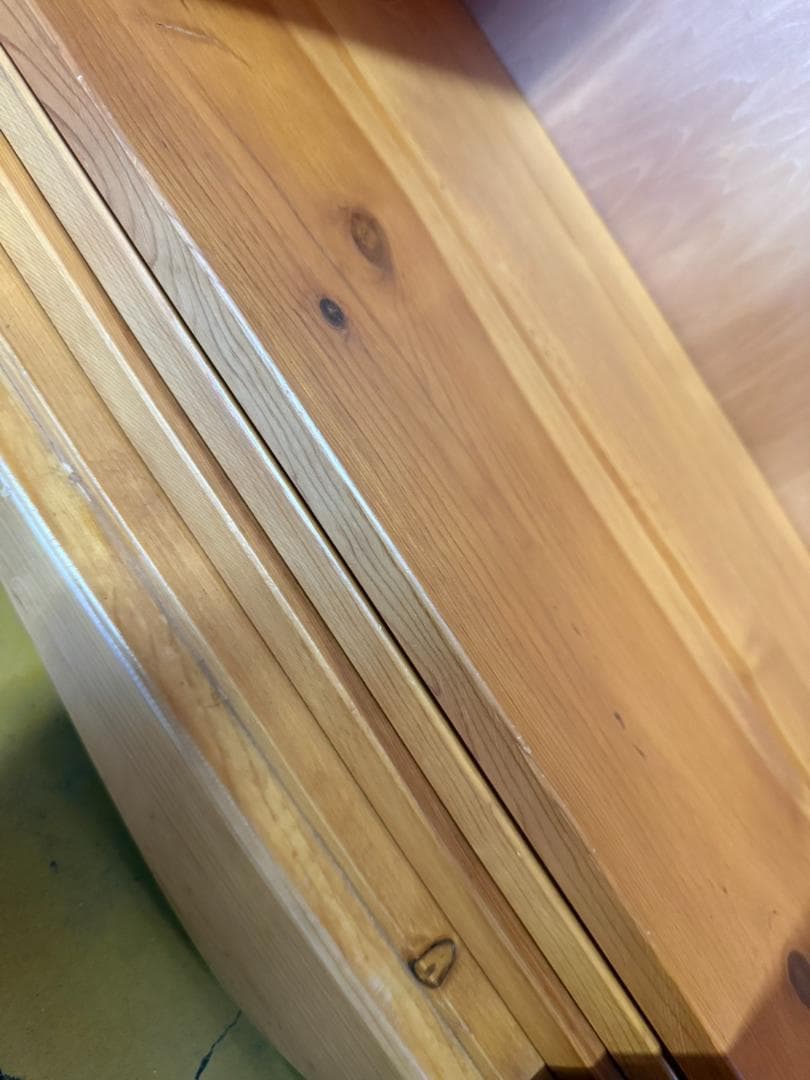 カントリー調 ハート 木製キャビネット