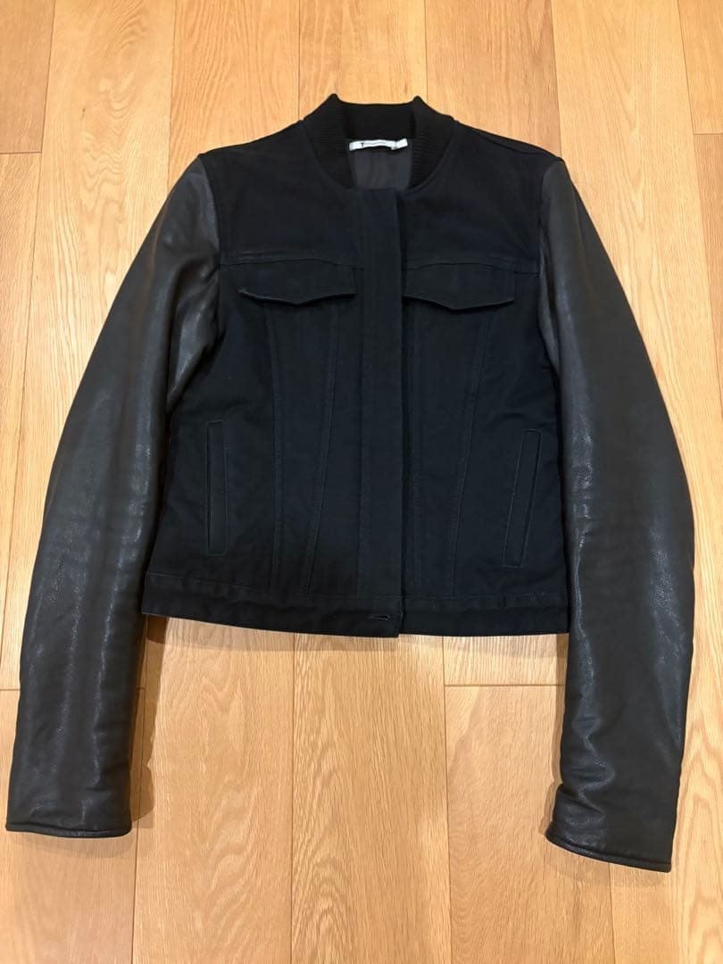 Alexander wang レザードッキングジャケット