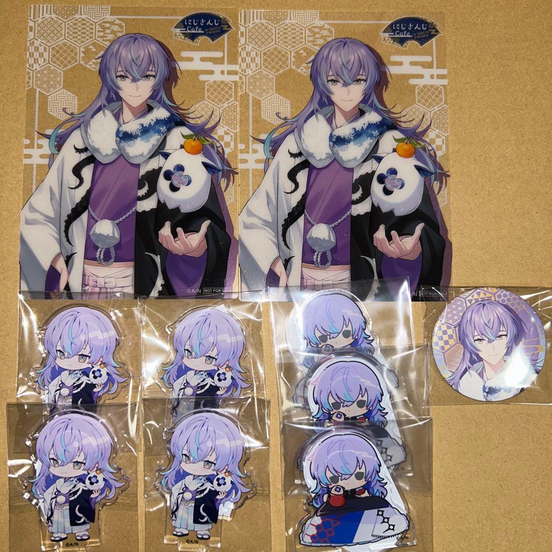 にじさんじ 星導ショウ スイパラ アクリルスタンド 缶バッジ クリアカード