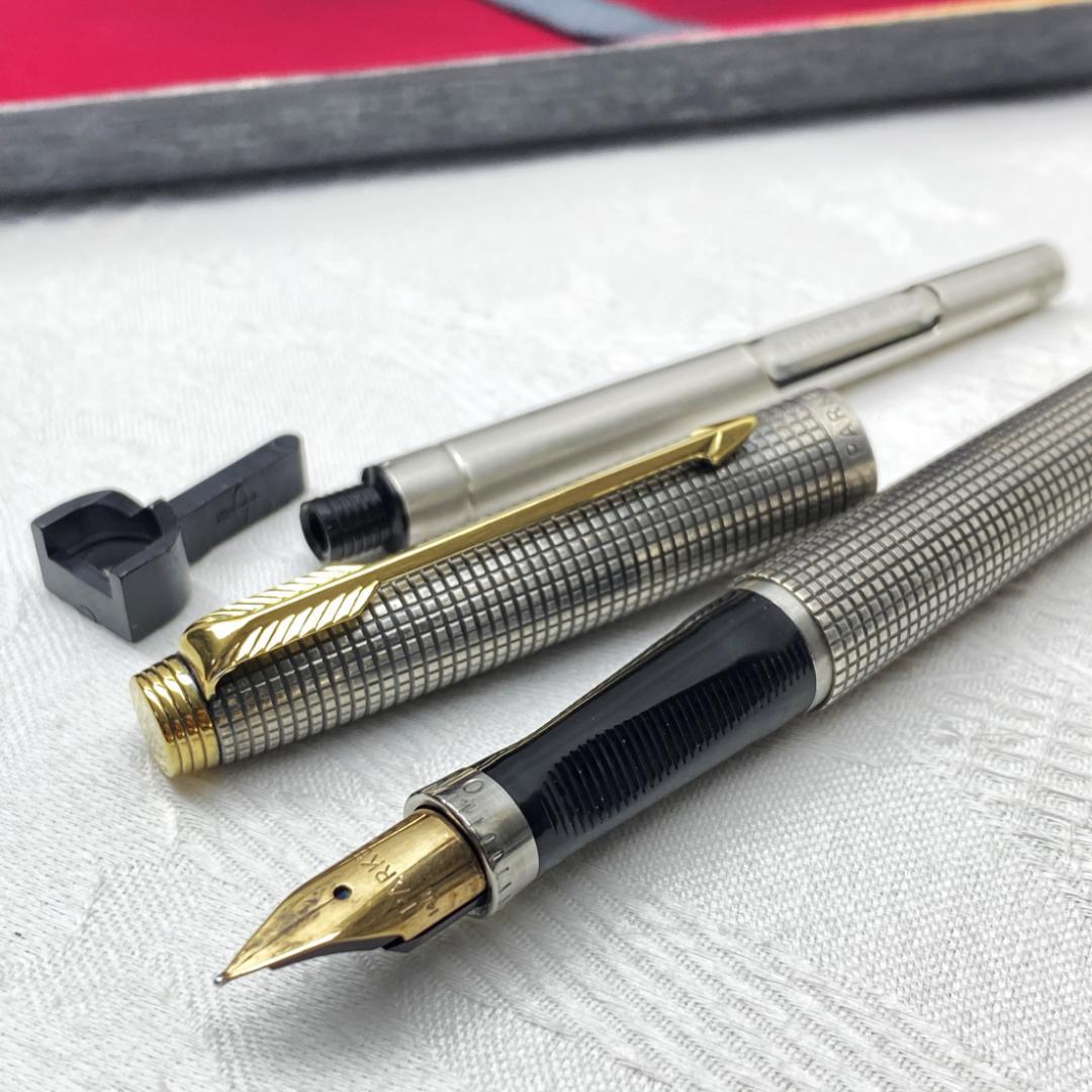 希少 パーカー75 初期型 スターリングシルバー 14K 65 万年筆