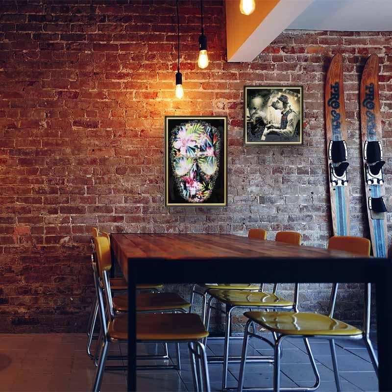 アートフレーム 犬 ピアニスト モーツァルト 絵画 クリスタルピクチャー