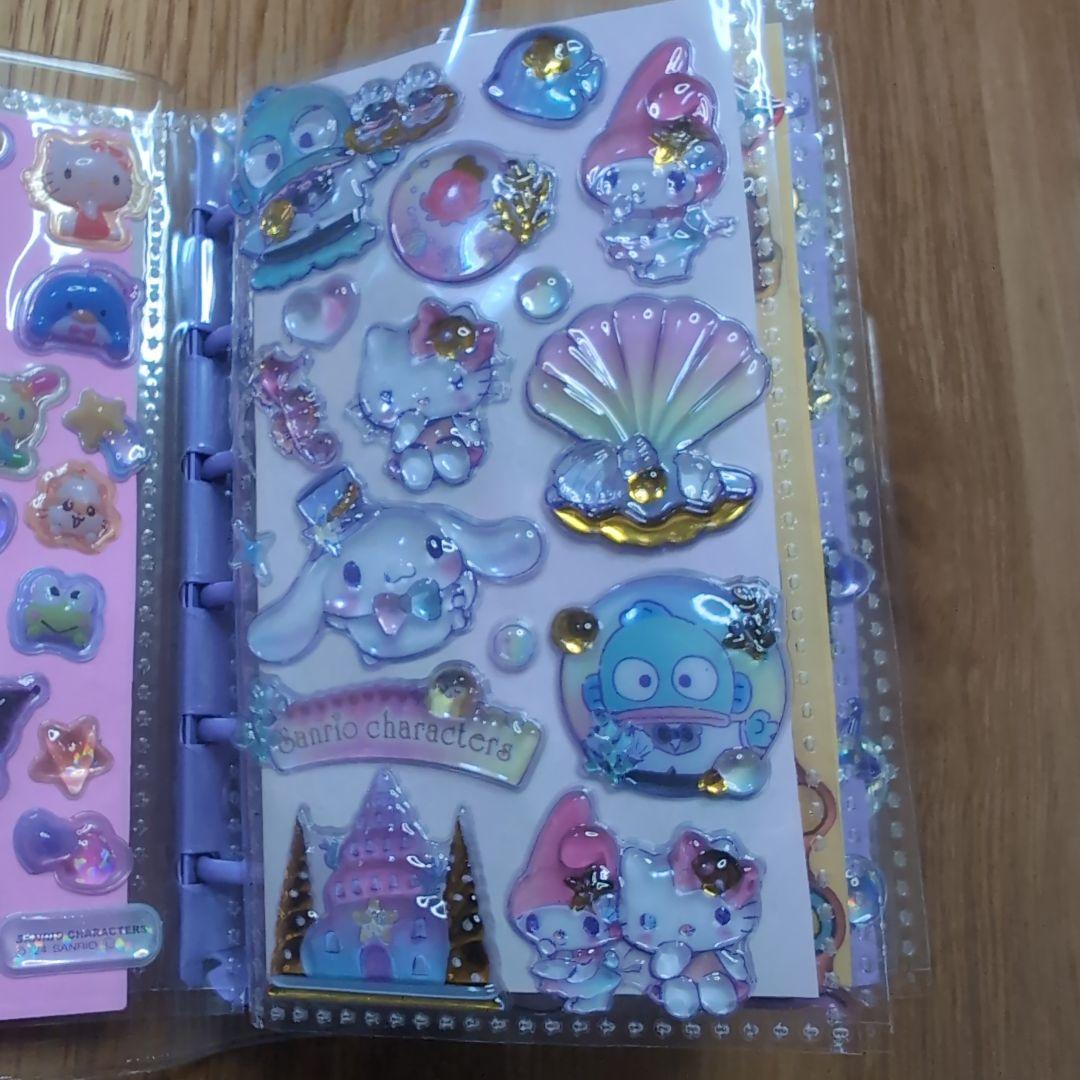 正規品 ボンボン プチ ミニ ウォーター デニム コットン おはじき シール帳