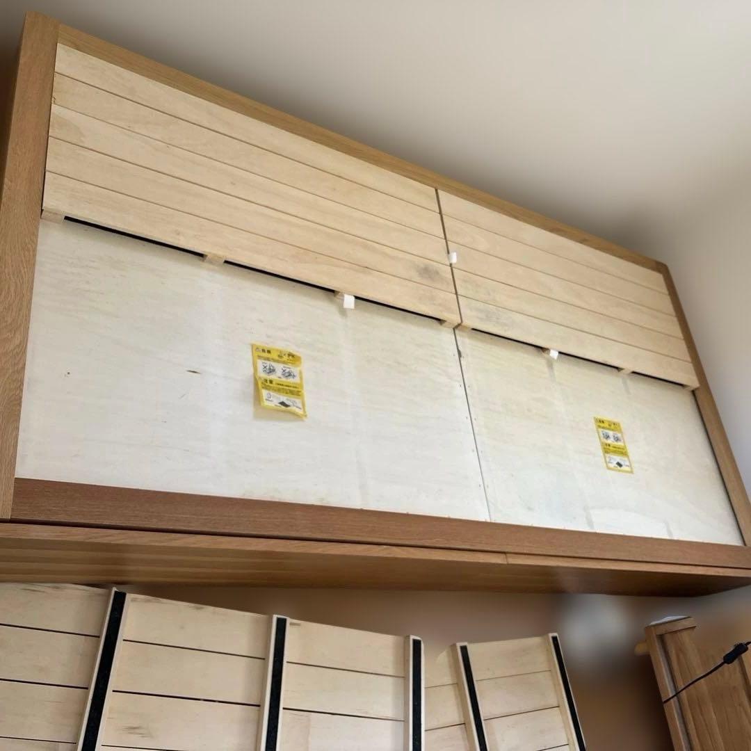 無印良品　収納ベッド　シングル　オーク材　廃盤商品　汚れあり