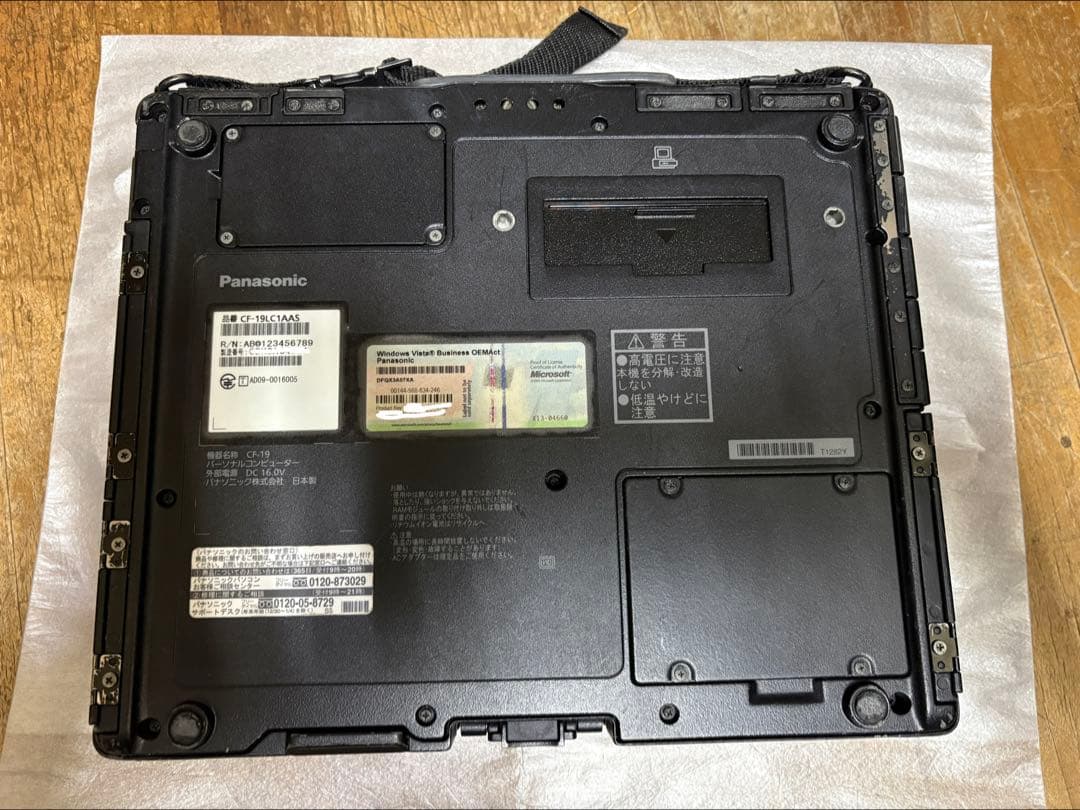 Panasonic CF-19 ノートPC Windows XP