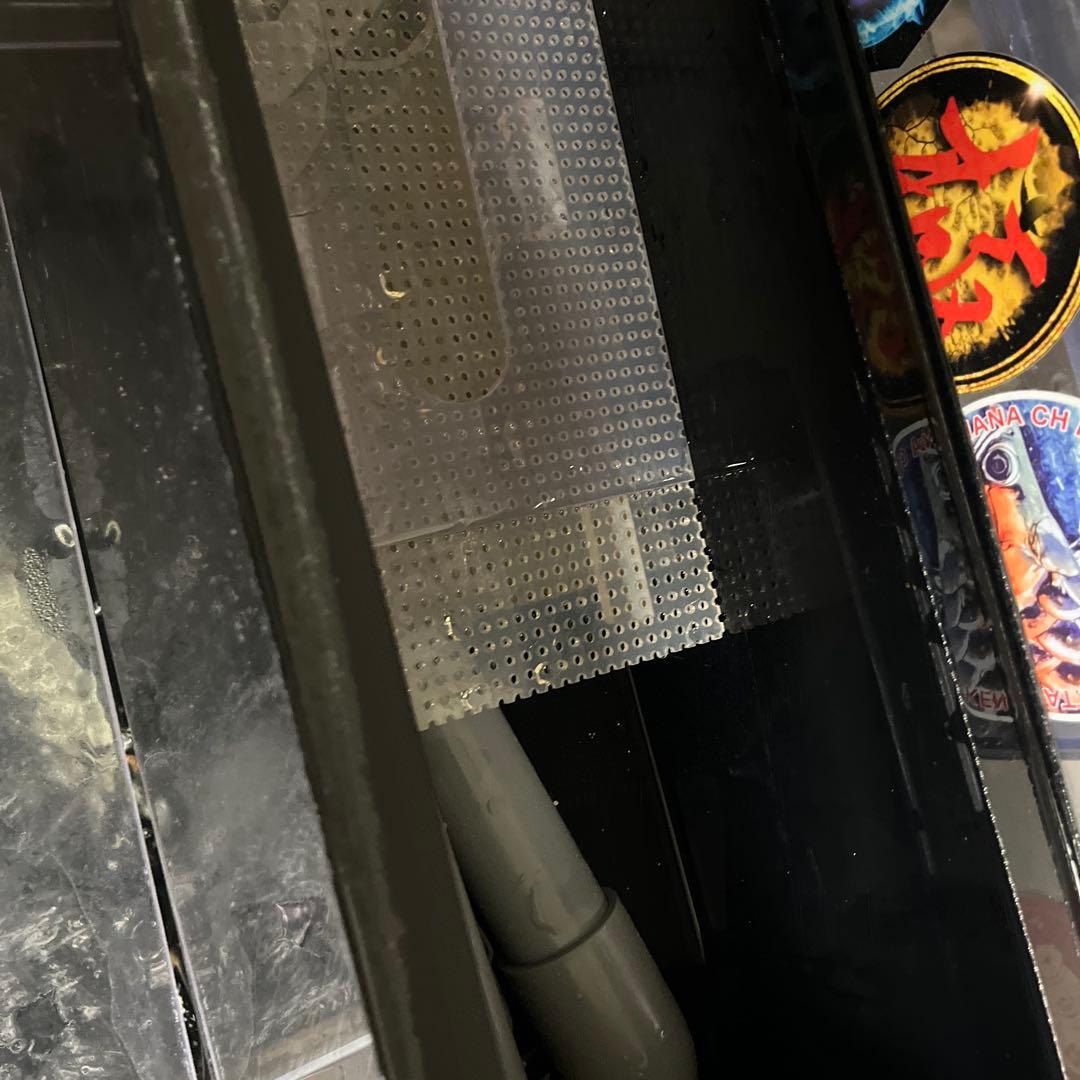 引き取り限定！アクリル水槽、背面、底面白1800✖︎600✖︎600上部濾過セット