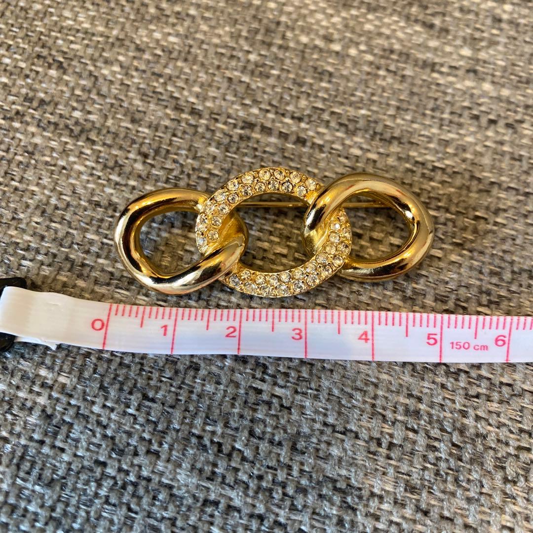 【美品　ディオール　Dior ブローチ　ゴールド】 正規品