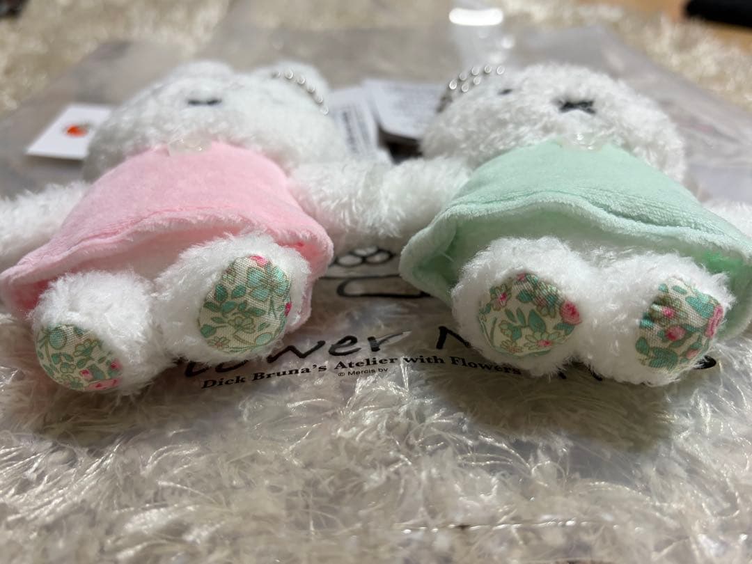 【新品未使用】フラワーミッフィー　ほわほわマスコット　２点セット ショッパー付き