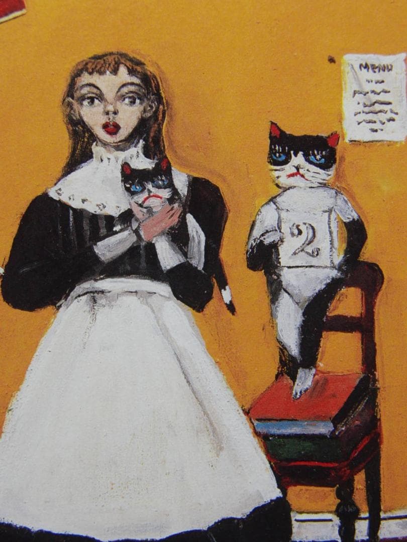 金子 國義、猫ちゃんコンクールVⅡ、厳選、希少画集・額装画、人気作品