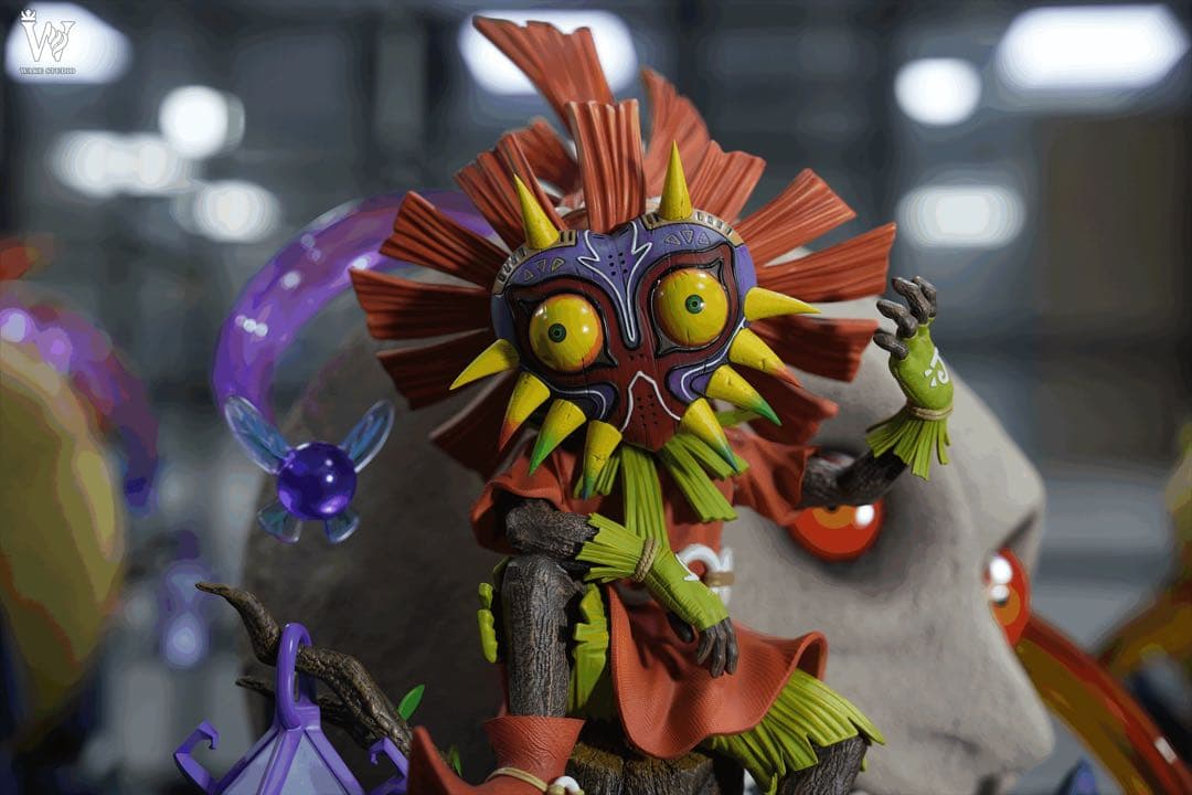 ゼルダの伝説Wake-STUDIO リンクムジュラの仮面 スタルキッドフィギュア