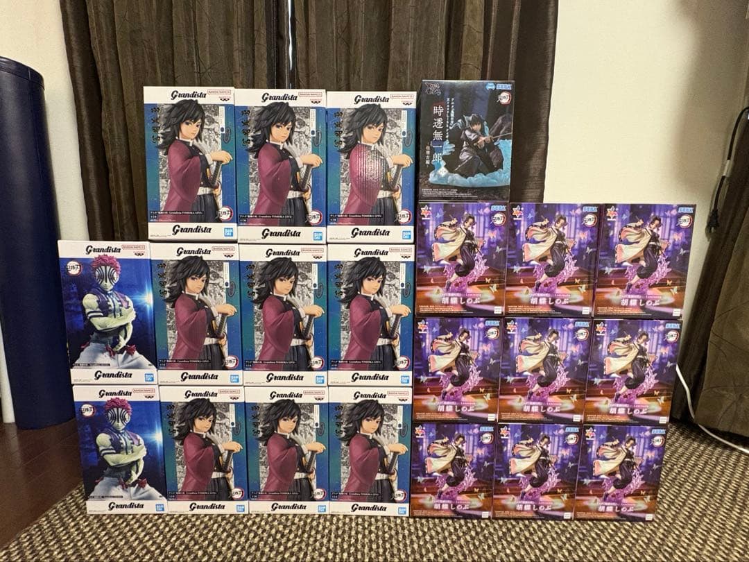 鬼滅の刃 猗窩座 冨岡義勇 胡蝶しのぶ 時透無一郎 フィギュア 21個