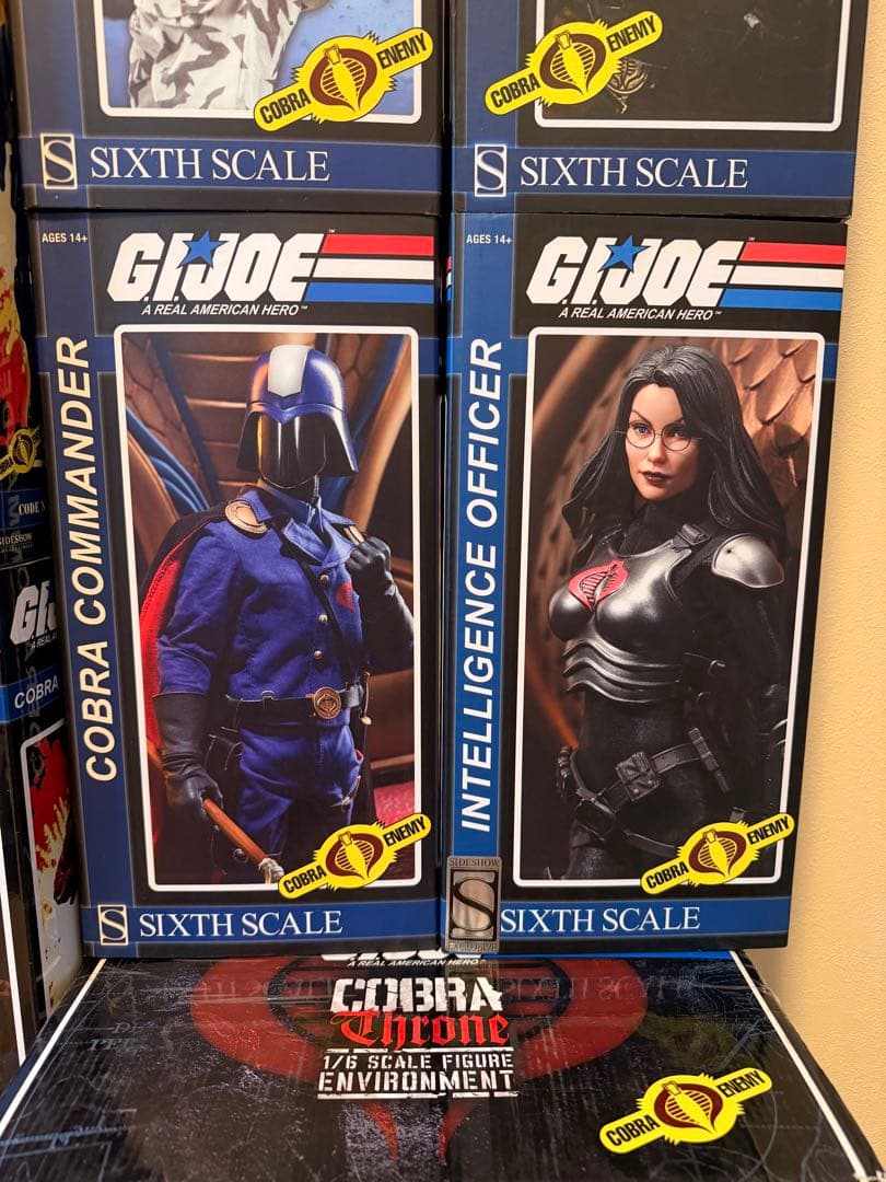 サイドショウ 1/6 コブラ とG.I.ジョー　25体セット + コブラの王座付