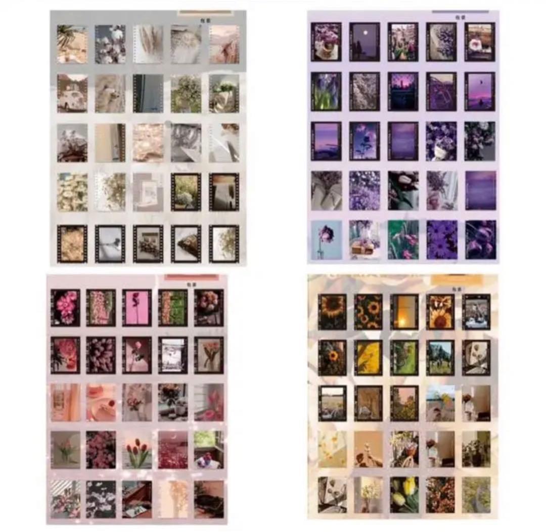 W1424.TRAVEL THE WORLD ボックス入りフォトステッカー 8種