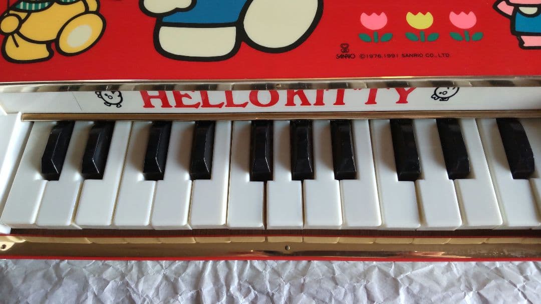 【未使用】HELLO KITTY キティ グランドピアノ 25KEY レトロ