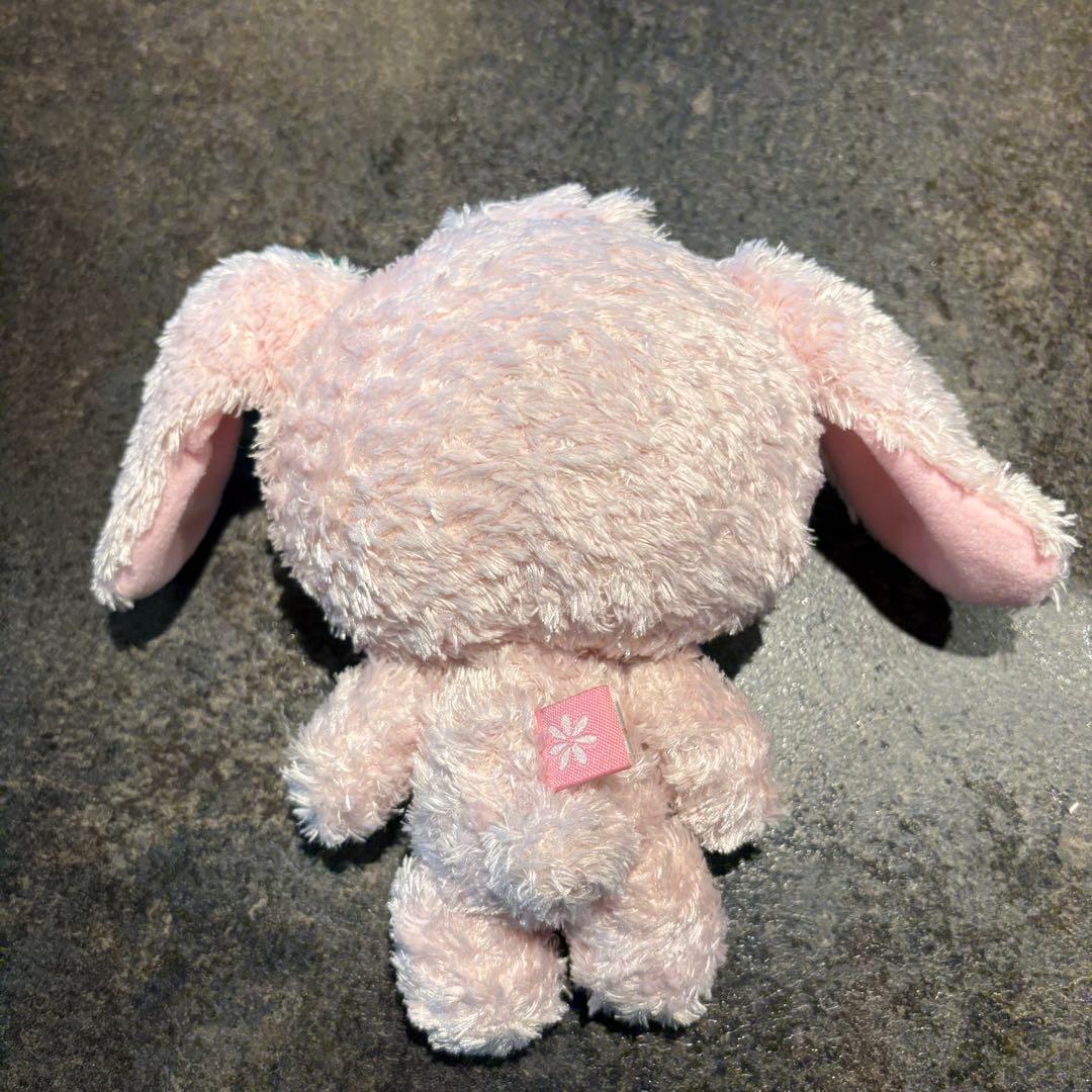サンリオ シュガーバニーズ ぬいぐるみ　ストロベリーうさ 刺繍　当時物　レア