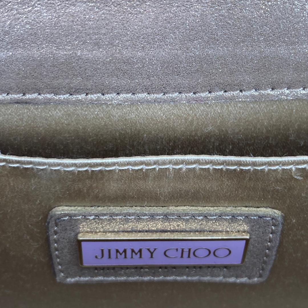 JIMMY CHOO ジミーチュウ グリッター チェーン ショルダーバッグ