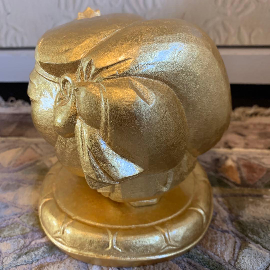 平櫛田中 満徳恵比寿尊 福聚大黒天尊 ブロンズ像 金 一対 福の神 保証書付き