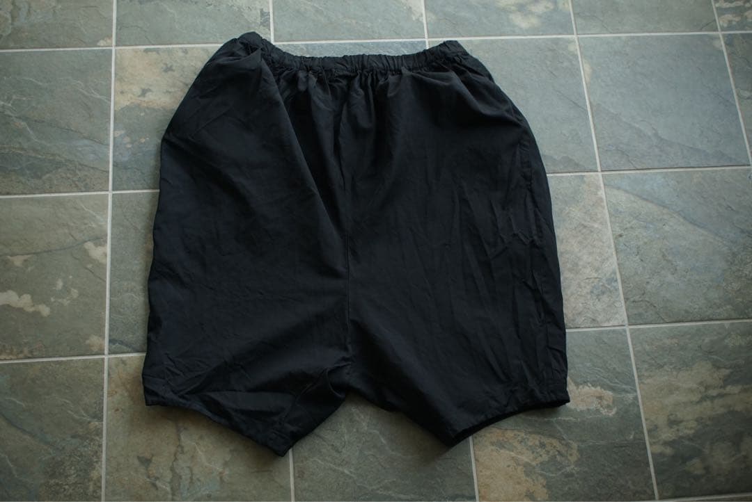 18ss comme des garçons ポリ縮 ワイド サルエル パンツ