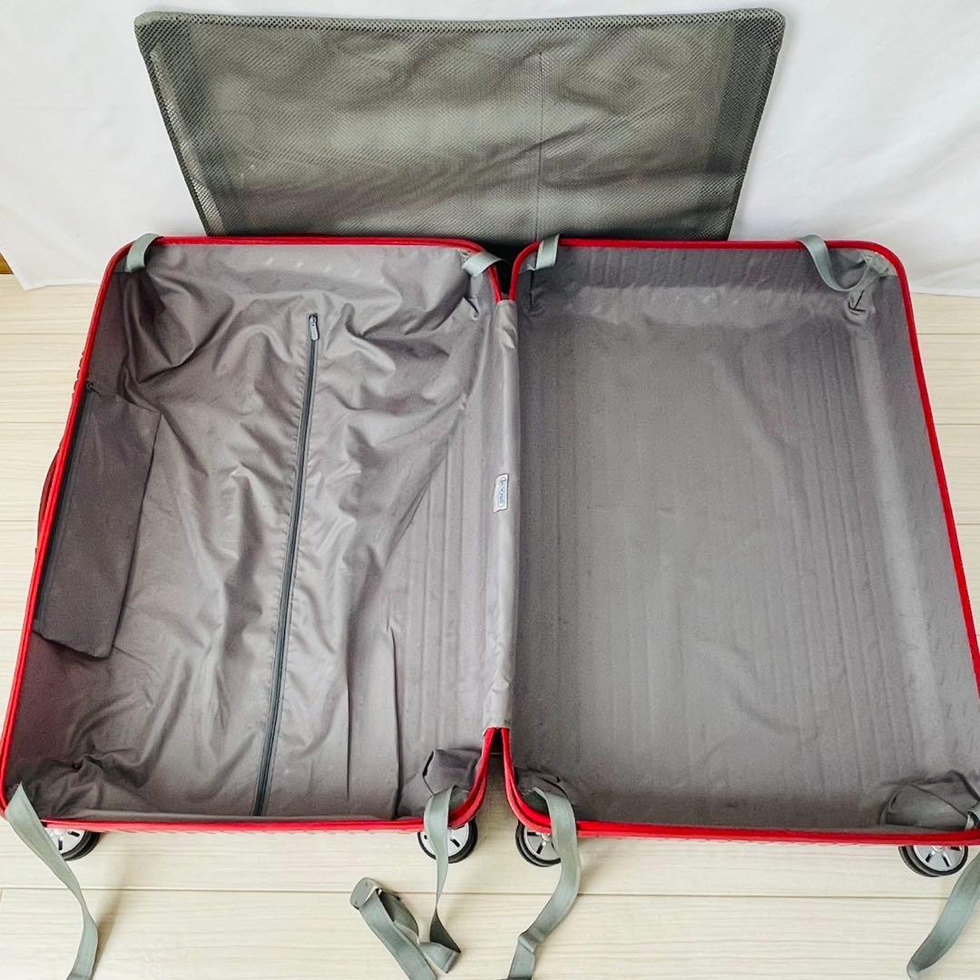 美品　リモワ　サルサ　104L 4輪　マットレッド　大容量　TSA 廃盤