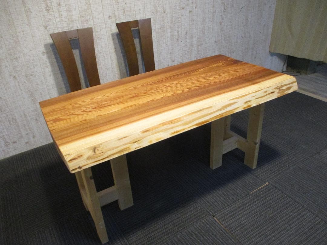 H-0029■　杉　スギ　テーブル　ローテーブル　ダイニング　座卓　一枚板　天板