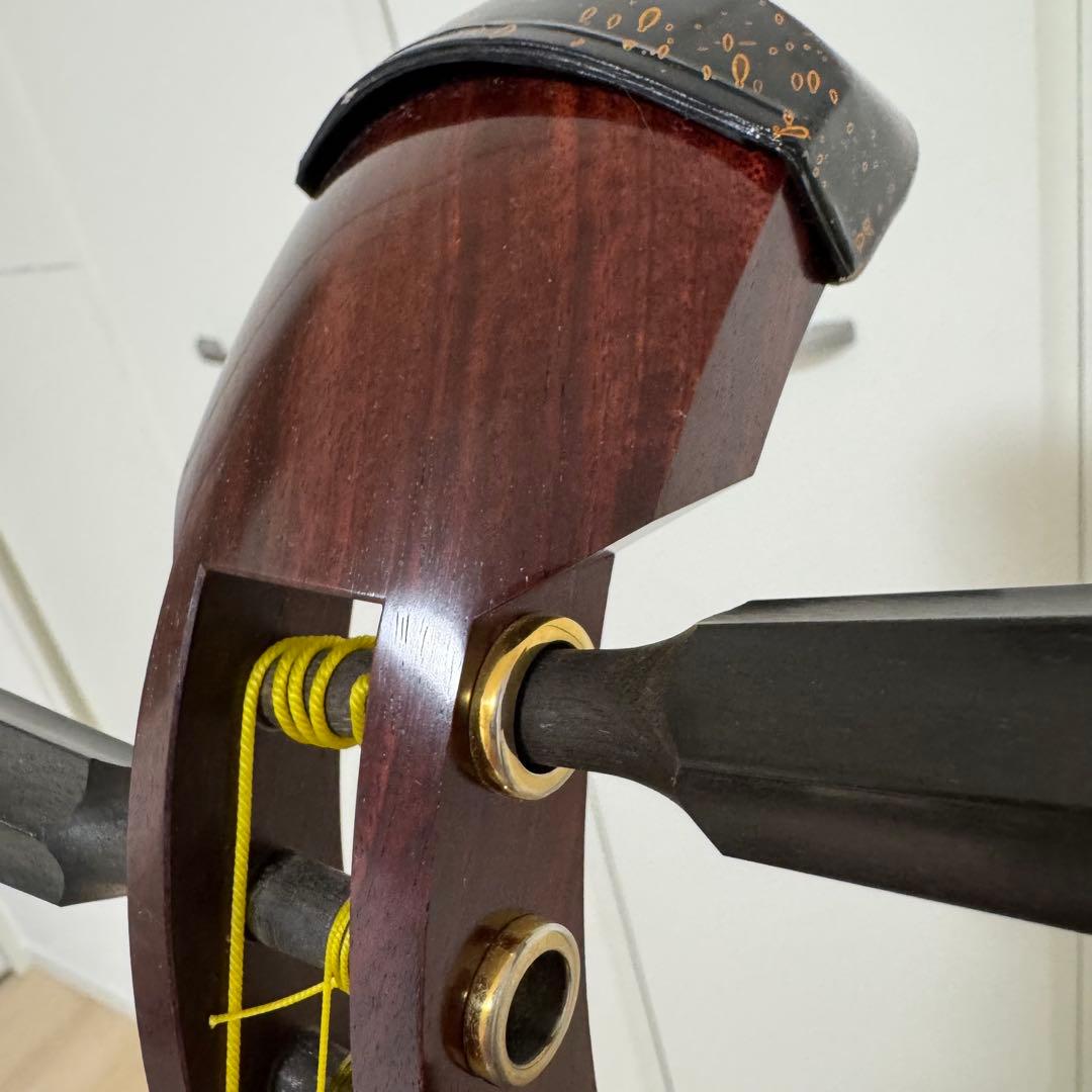 津軽三味線 子持ち綾杉　太棹