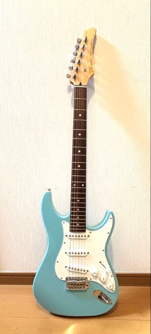 Greco エレキギター WS-STD (スカイブルー/ローズウッド）ケース付