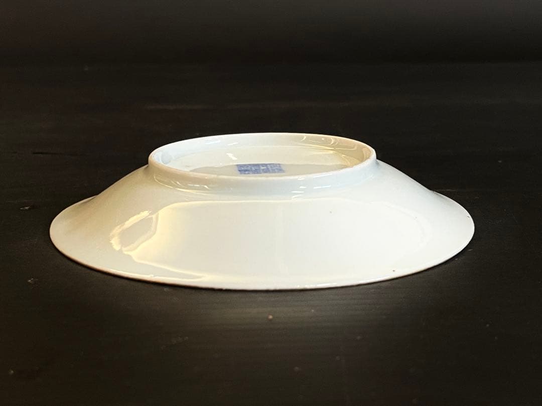 「母」 中国古玩 大清乾隆年製 十錦 金彩 龍文 瑠璃 皿 （108A）