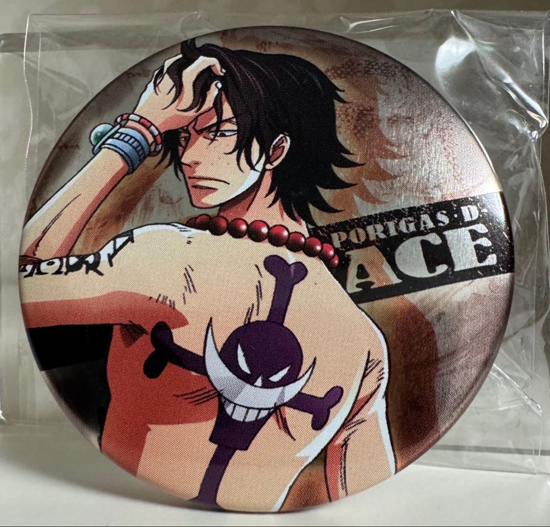 ワンピース　缶バッジ　キャラバッジコレクション　エース