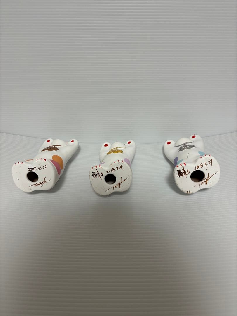 輪葉葉　招き猫　金銀銅メダル