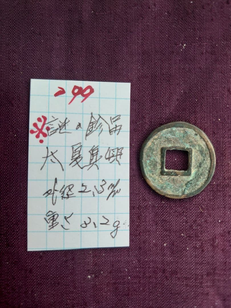 謎の珍品古銭太夏真興