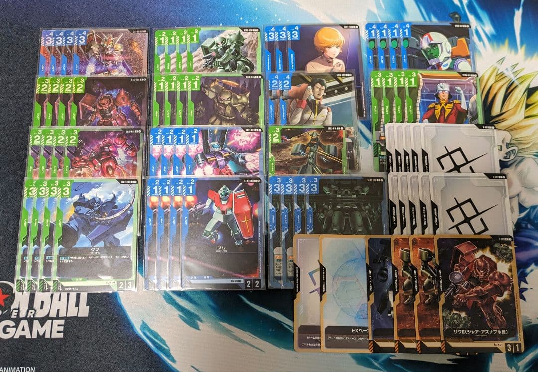 【匿名配送＆ガチ構築】ガンダムカードゲーム GCG 青緑ジオン 構築済みデッキ