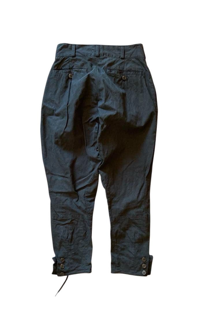 ARTS&SCIENCE ブラック インディゴリネン ジョッパーズパンツ