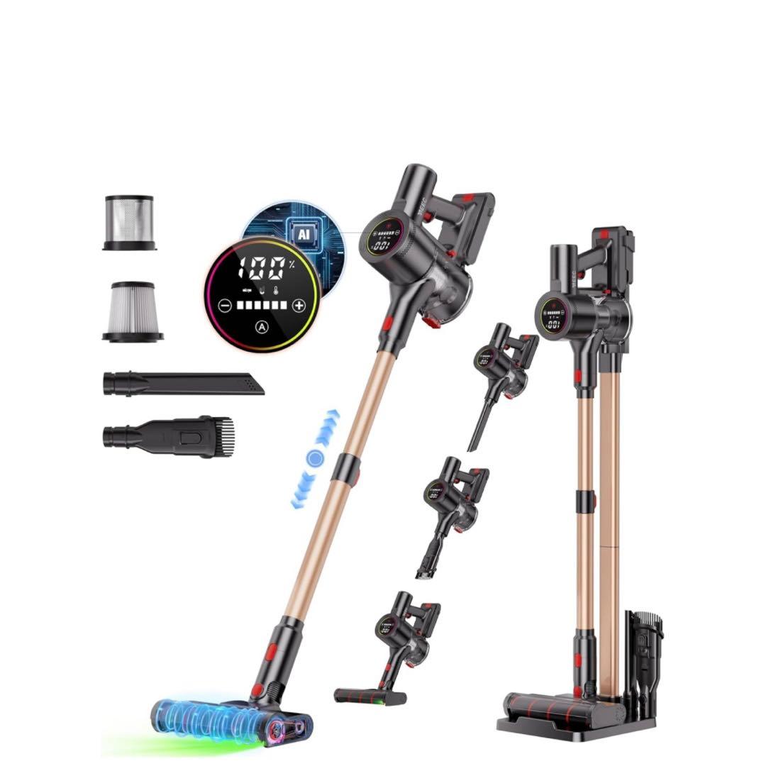 掃除機 コードレス 自走式 LEDライトLEDディスプレイ スティッククリーナー