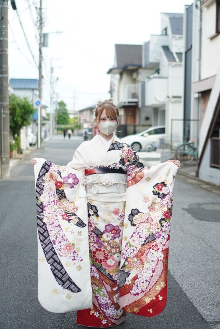 子育てママ⭐︎振袖フルセット【72】正絹　成人式　卒業式