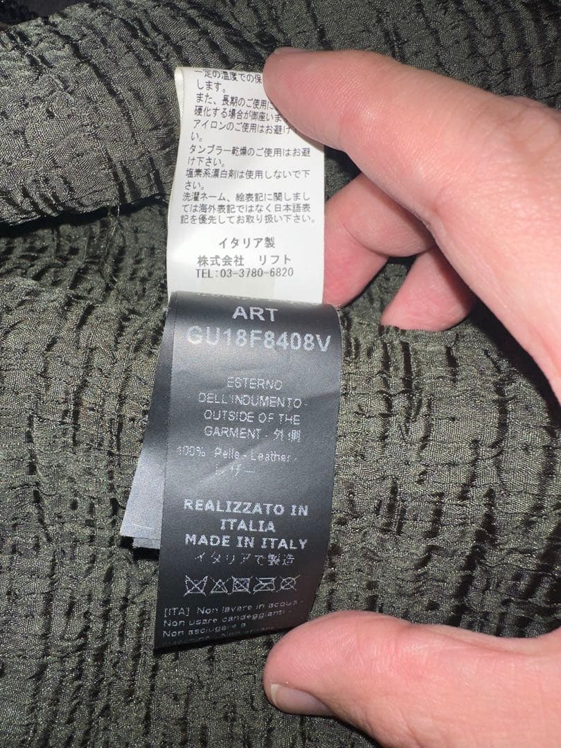 【GIORGIO BRATO】leather riders jacket