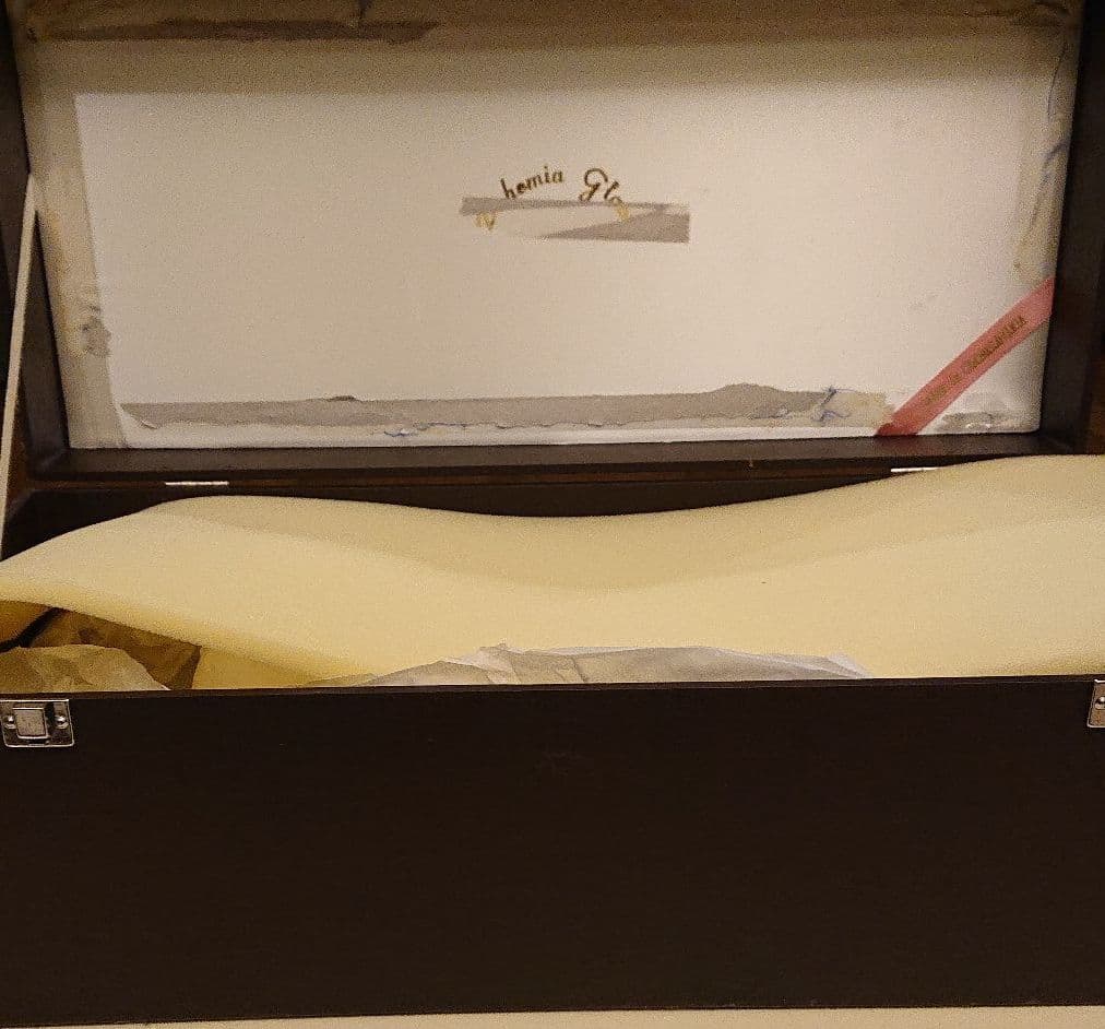 ボヘミアクリスタル 赤 花瓶　52㌢