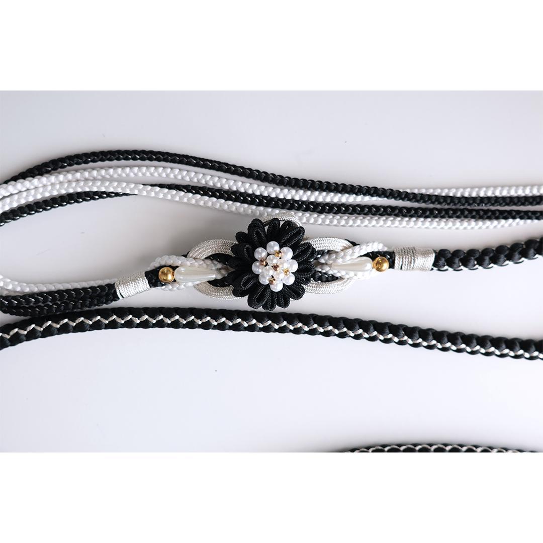 個性的■振袖7点セット帯新品帯締め帯揚げフルセットゴシック正絹成人式BN53