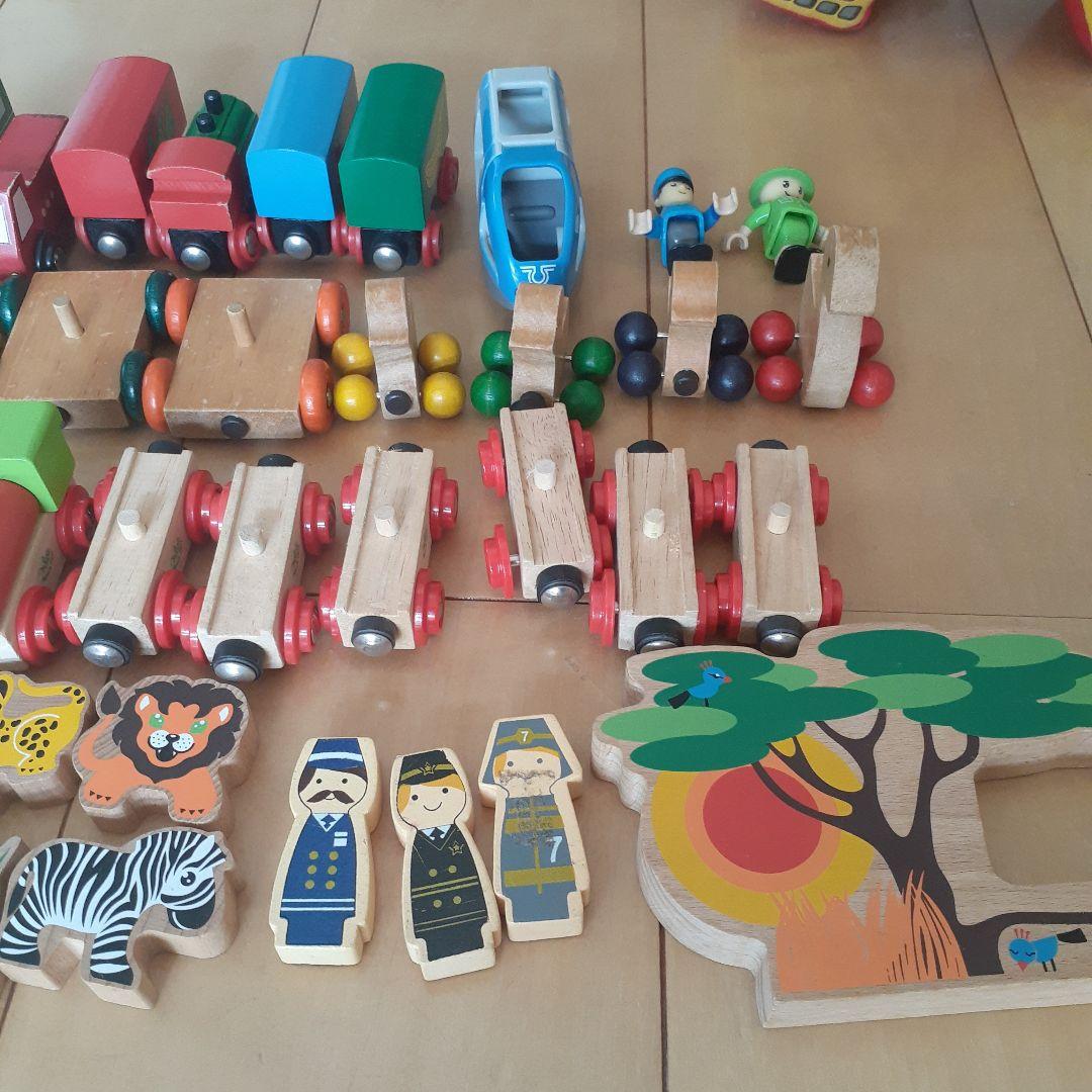 BRIO 木製鉄道セット 車両付き　イケア含む
