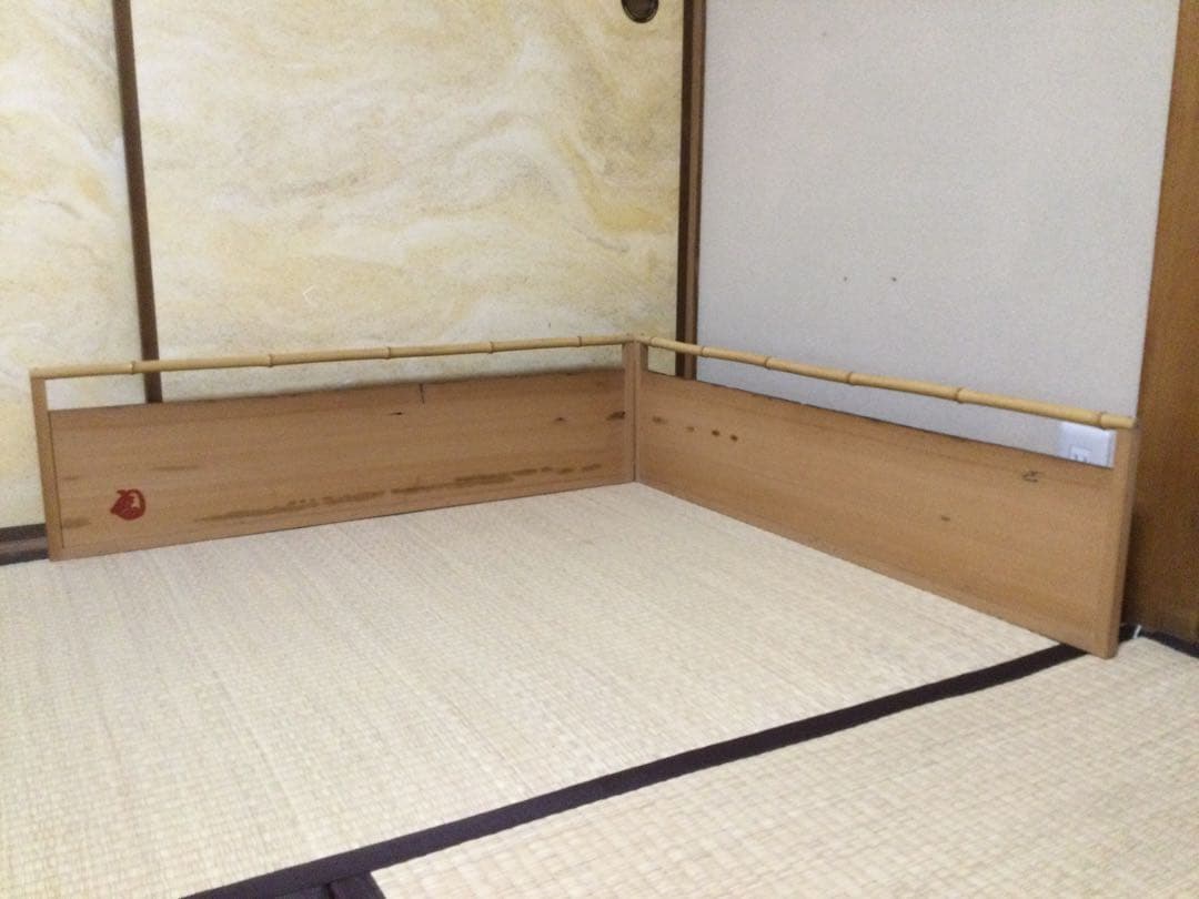 太山寺国宝仁王門古材 風炉先屏風 岩木裕軒作 昭和7年 茶道具 供箱 L210