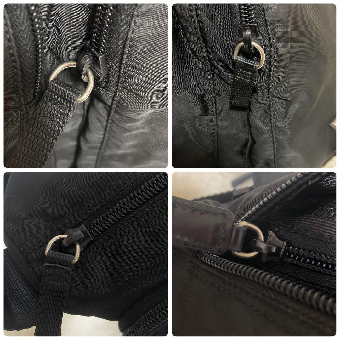 PRADA プラダ メッセンジャーバッグ ショルダーバッグ 三角ロゴ 黒