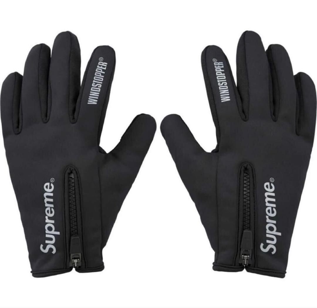 ★Supreme WINDSTOPPER Zip Gloves Black M★