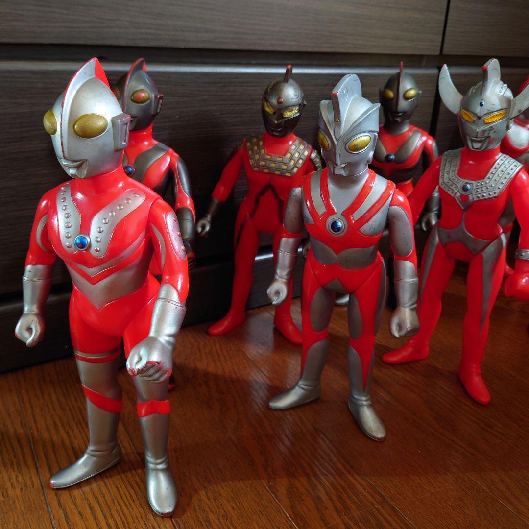 当時物ポピー　ソフビ　グレートザウルス約30〜32㌢　9体セット