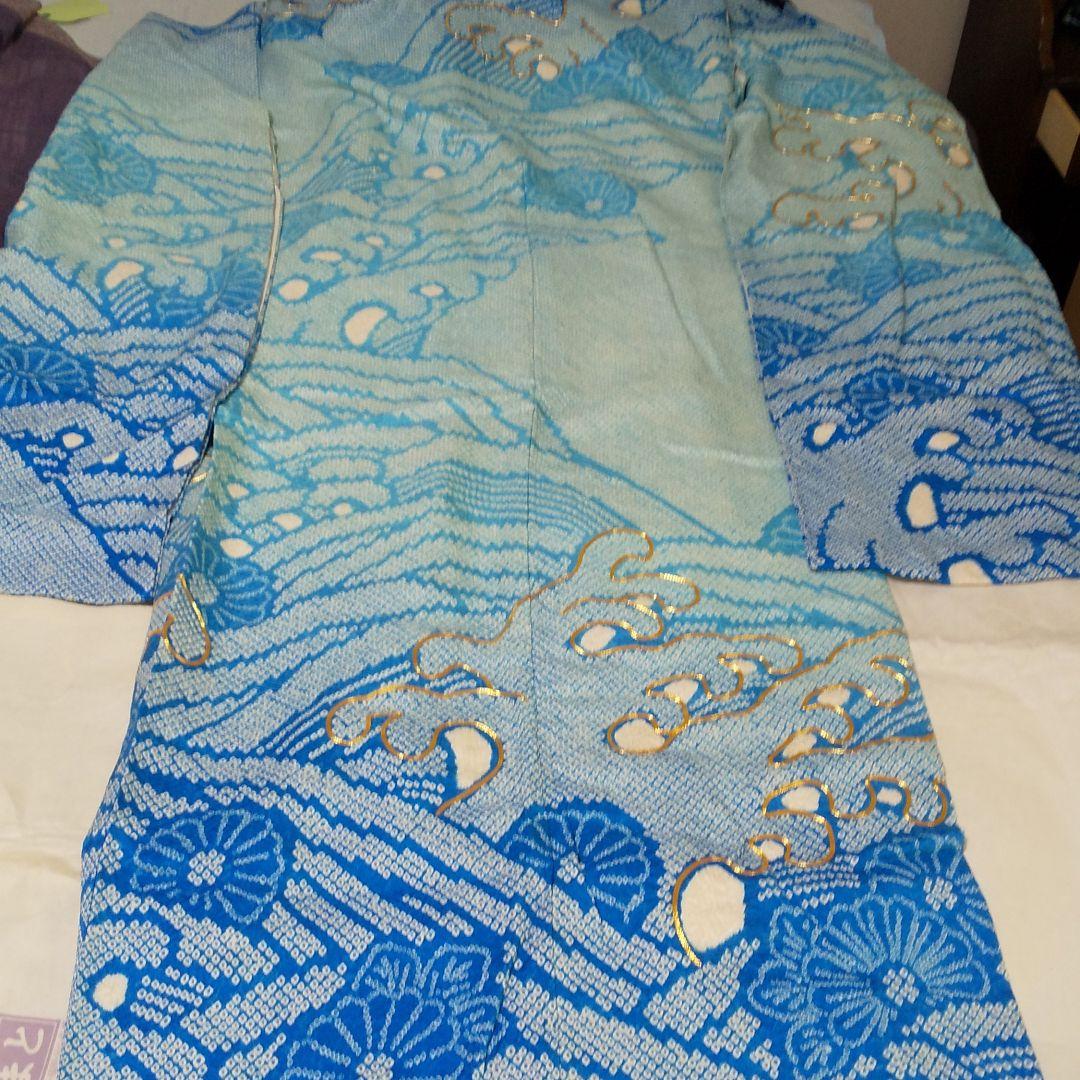 総絞り  振り袖  金彩  成人式  正絹