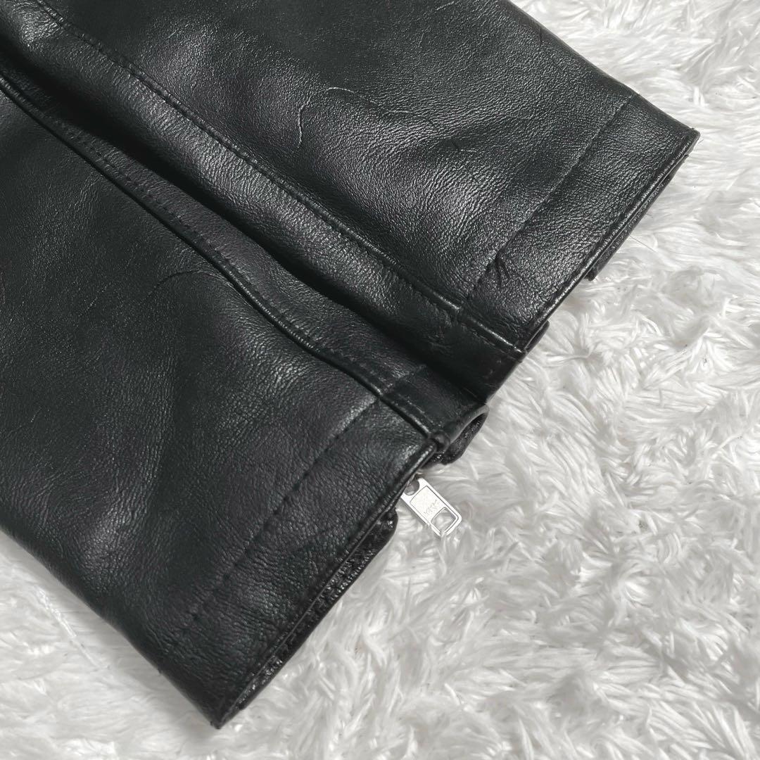 STOOGE&CO レザージャケット ライダース 襟付き 本革